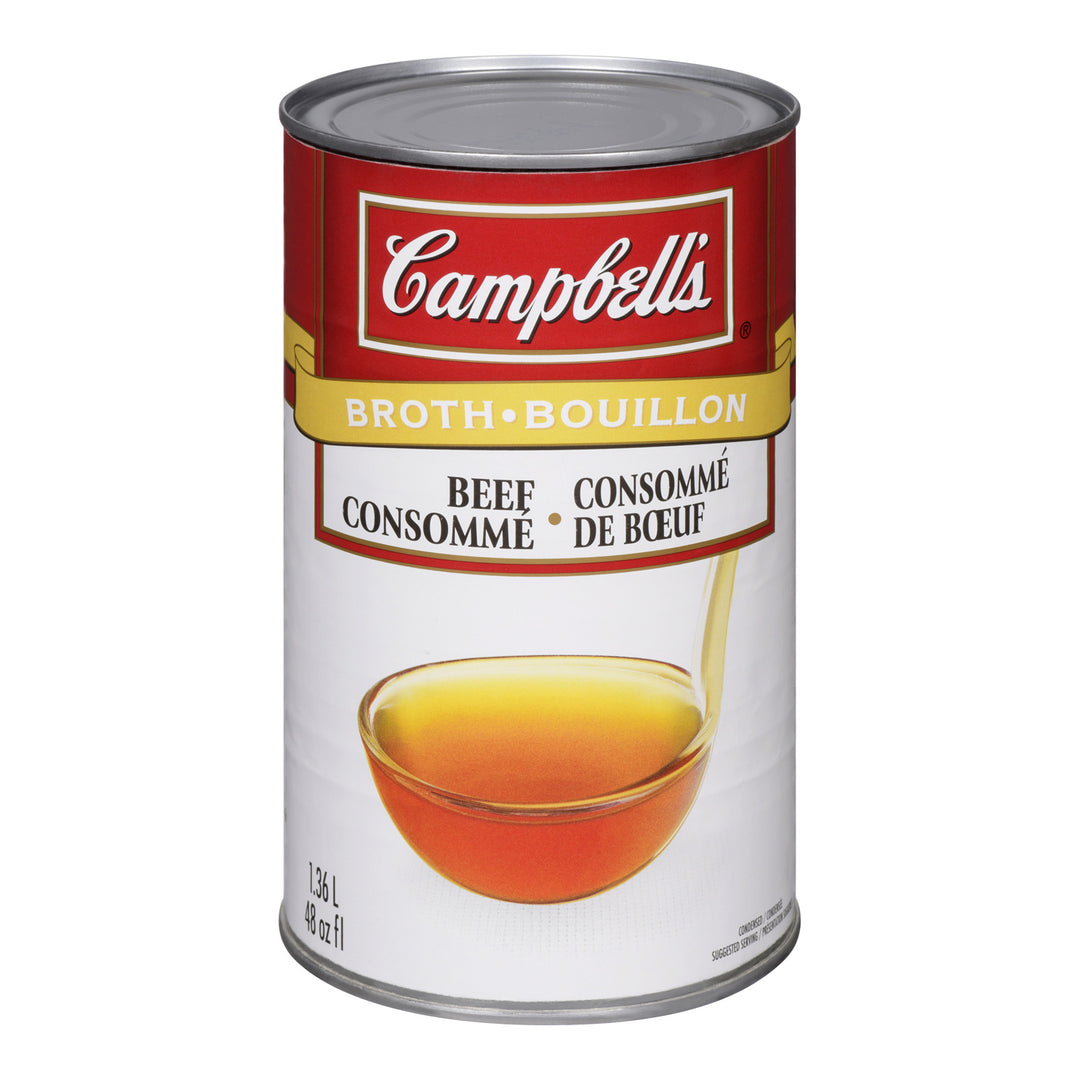 Soup Beef Consomme - 12 x 1.36 L - Campbell's Soup - Restaurant and Foodservice Ingredients - Canadian Distribution