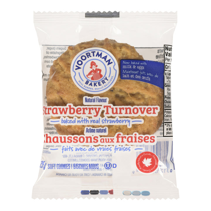 Cookie Strawberry Turnover Single Serve - 1 x 144 count - Voortman - Restaurant and Foodservice Ingredients - Canadian Distribution