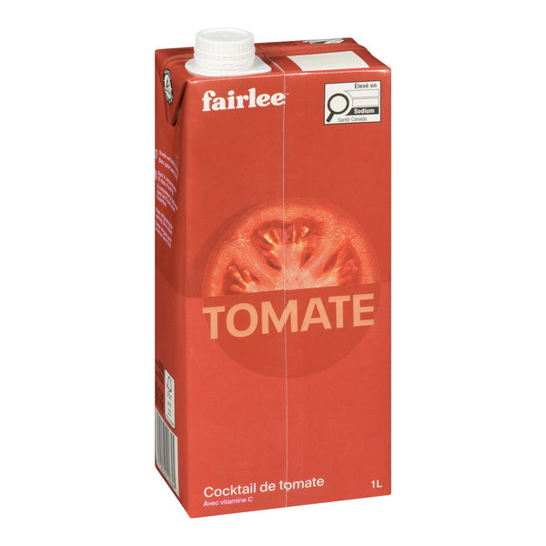 Juice Tomato Cocktail Tetra - Fairlee Juices - 12 x 1 L - Restaurant and Foodservice Ingredients - Canadian Distribution - Ships Free Within Canada on Orders Above CAD $199