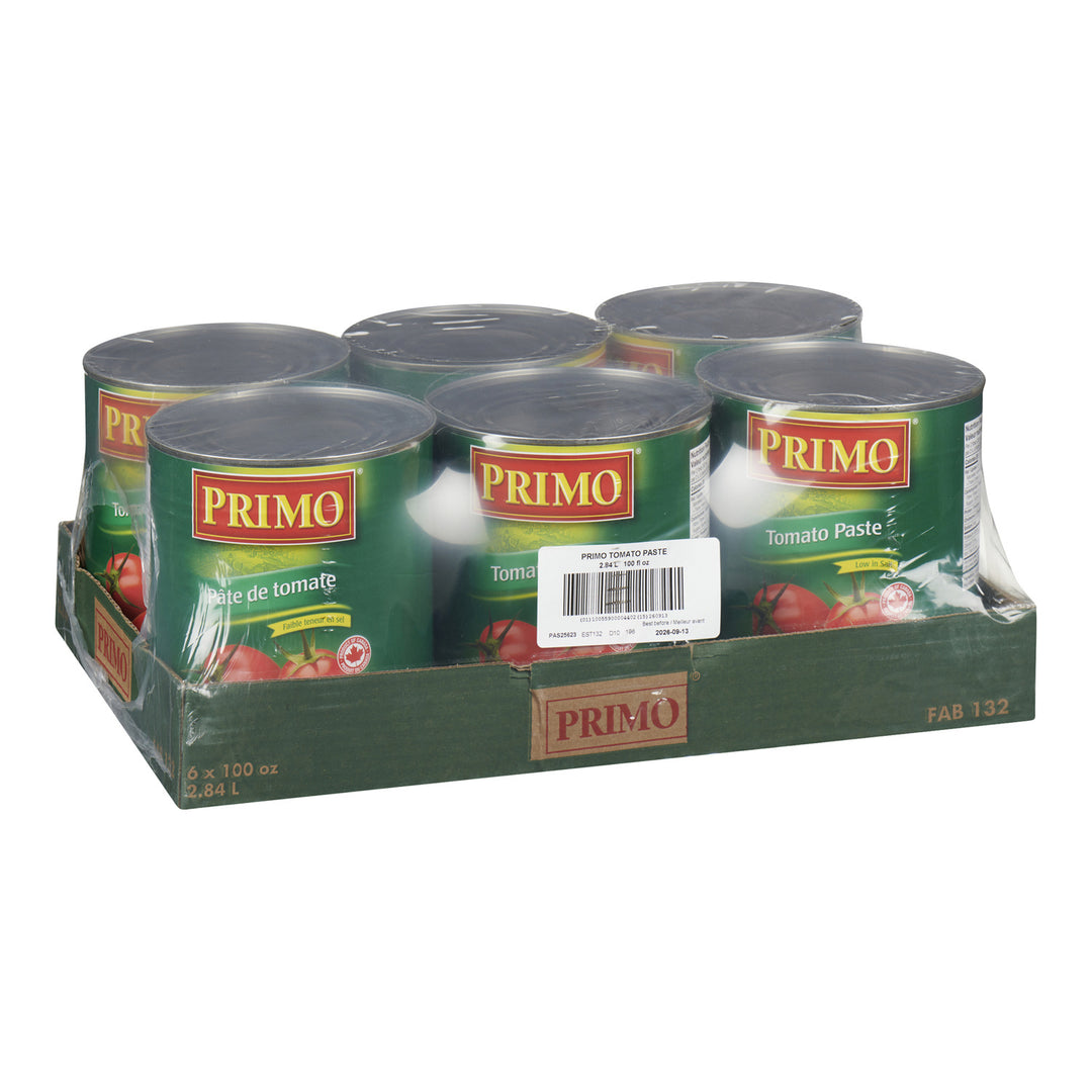 Paste Tomato - 6 x 2.84 L - Primo - Restaurant and Foodservice Ingredients - Canadian Distribution