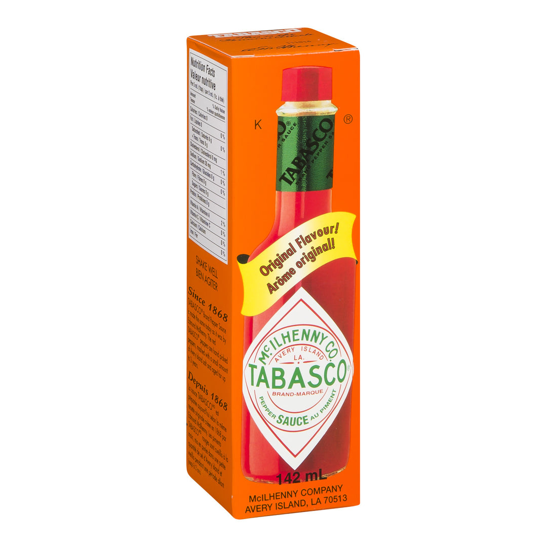 Sauce Pepper Red Hot Tabasco - 12 x 142 mL - Mcilhenny - Restaurant and Foodservice Ingredients - Canadian Distribution