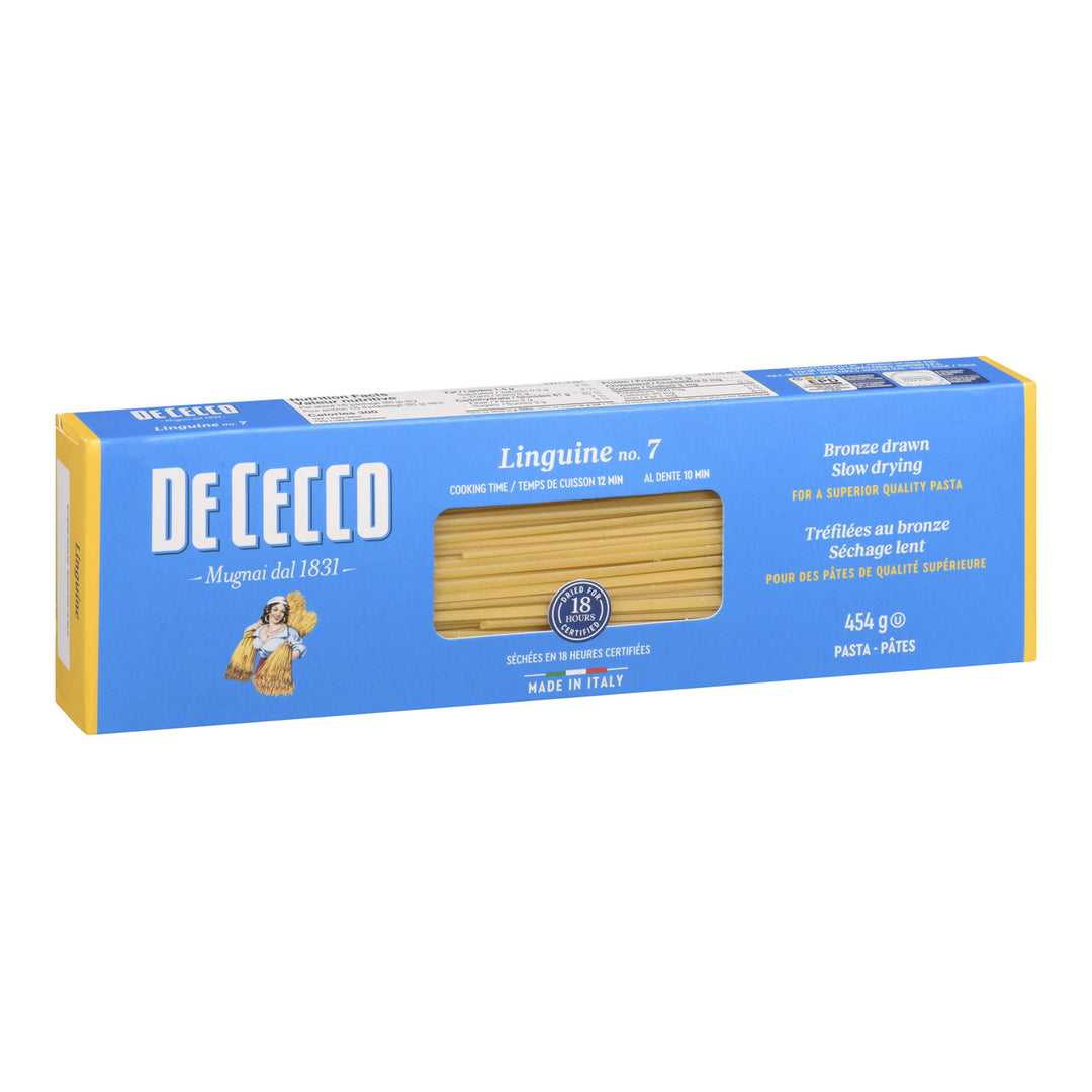 Pasta Linguine Dececco - 20 x 454 g - De Cecco - Restaurant and Foodservice Ingredients - Canadian Distribution