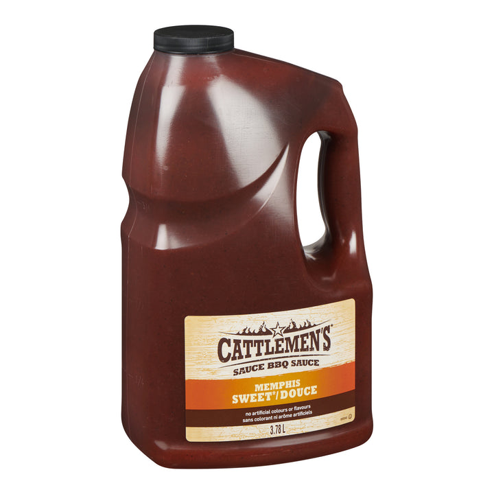 Sauce BBQ Memphis Style Sweet - 2 x 3.78 L - Cattlemen's - Restaurant and Foodservice Ingredients - Canadian Distribution