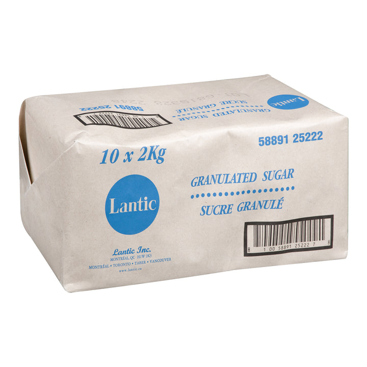 Sugar Granulated - 10 x 2 kg - Lantic Sugar Lt - Restaurant and Foodservice Ingredients - Canadian Distribution