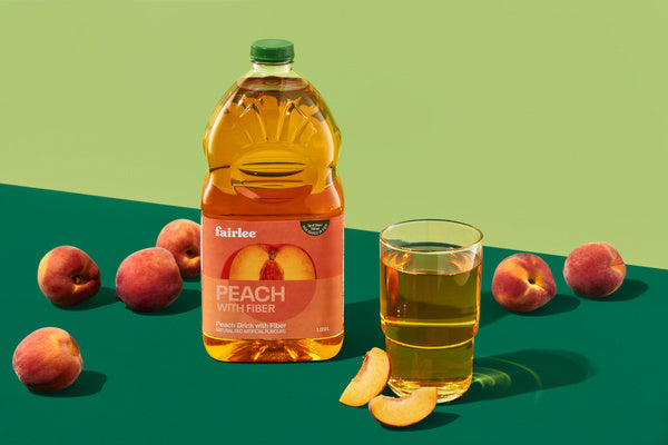 Drink Peach With Fibre Light - Fairlee Juices - 6 x 1.89 L - Restaurant and Foodservice Ingredients - Canadian Distribution - Ships Free Within Canada on Orders Above CAD $199