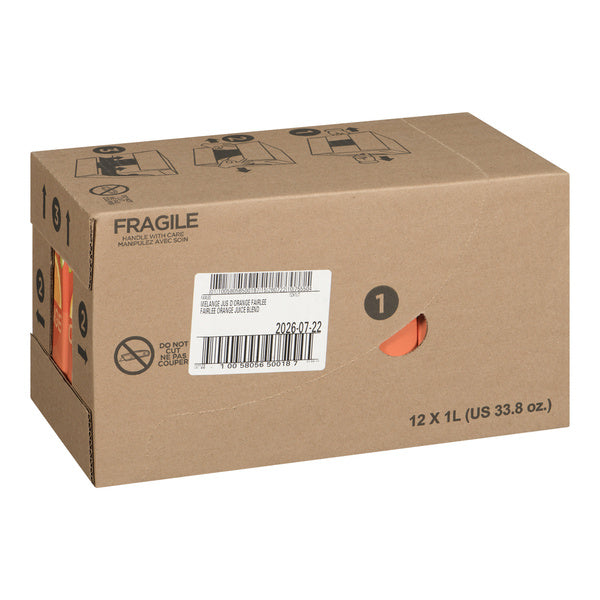Juice Orange Blend - Fairlee Juices - 12 x 1 L - Restaurant and Foodservice Ingredients - Canadian Distribution - Ships Free Within Canada on Orders Above CAD $199