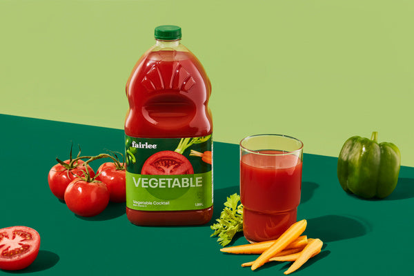 Juice Tomato Vegetable Cocktail - Fairlee Juices - 6 x 1.89 L - Restaurant and Foodservice Ingredients - Canadian Distribution - Ships Free Within Canada on Orders Above CAD $199