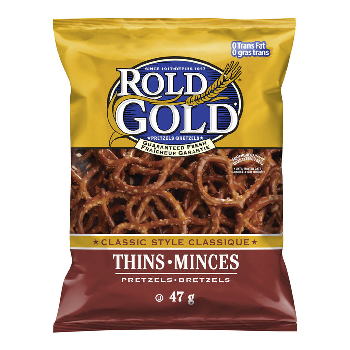 Pretzel Thin Classic - 40 x 47 g - Rold Gold - Restaurant and Foodservice Ingredients - Canadian Distribution