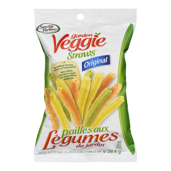 Snack Veggie Straws Original - 18 x 28 g - Sensible Portio - Restaurant and Foodservice Ingredients - Canadian Distribution