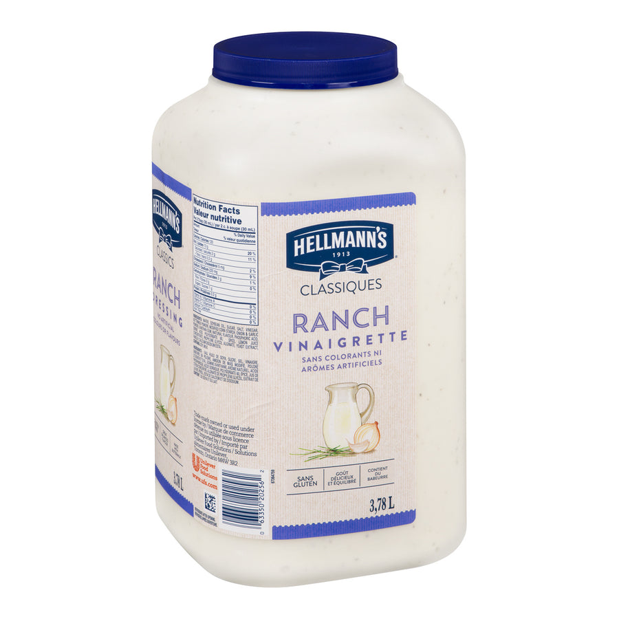 Dressing Ranch - 2 x 3.78 L - Hellmans - Restaurant and Foodservice Ingredients - Canadian Distribution