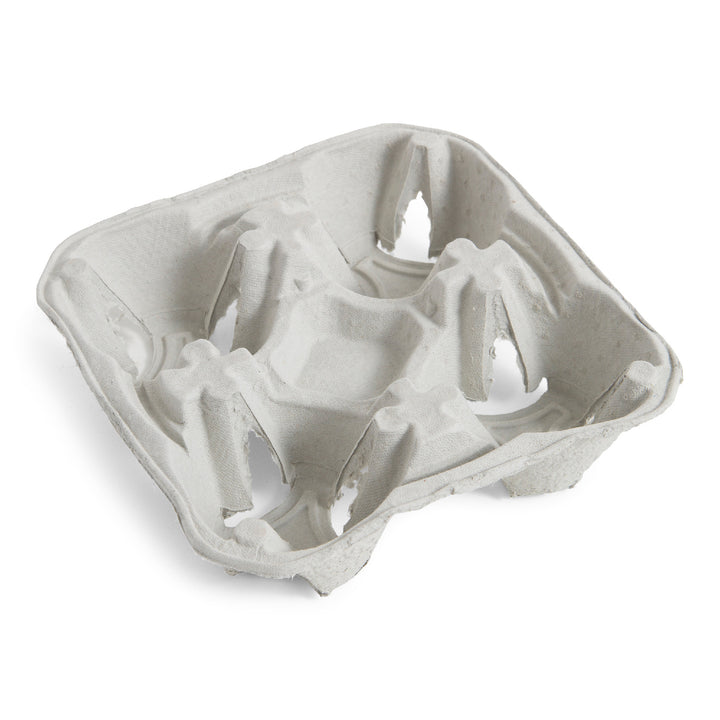 Tray Carrier 4 Cup Molded Fibre - 1 x 300 count - Pactiv Corp - Packaging and Accessories - Restaurant Supplies and Equipment - Canadian Distribution