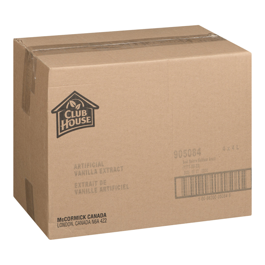 Case of Clubhousse Artifical Vanilla Extract 4 x 4L Canada