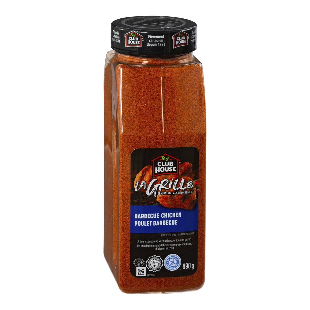 Seasoning Chicken BBQ Spices - 12 x 890 g - Clubhouse - Restaurant and Foodservice Ingredients - Canadian Distribution