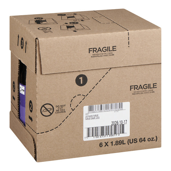 Juice Grape - Fairlee Juices - 6 x 1.89 L - Restaurant and Foodservice Ingredients - Canadian Distribution - Ships Free Within Canada on Orders Above CAD $199