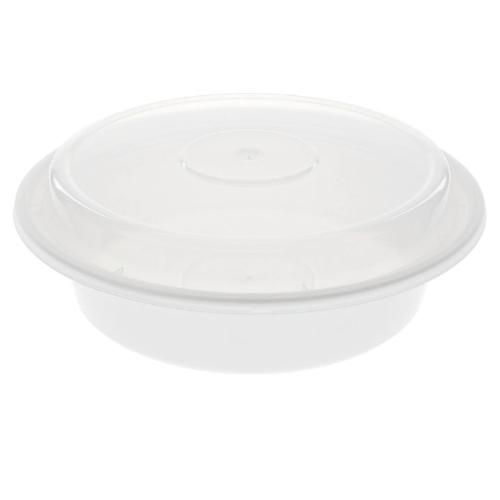 Container Plastic Round White with Lid - 150 x 24 oz - Versatainer - Packaging and Accessories - Restaurant Supplies and Equipment - Canadian Distribution