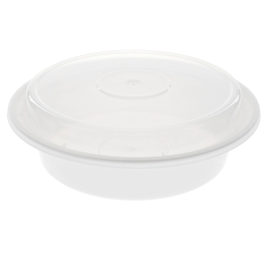 Container Plastic Round White with Lid - 150 x 24 oz - Versatainer - Packaging and Accessories - Restaurant Supplies and Equipment - Canadian Distribution