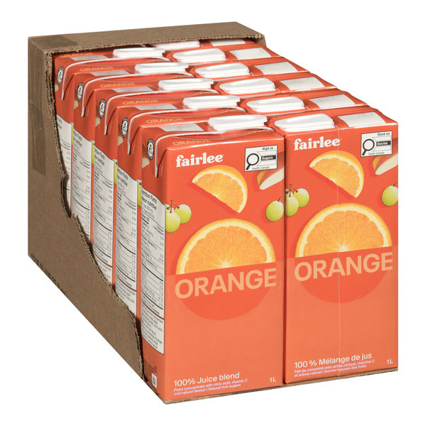 Juice Orange Blend - Fairlee Juices - 12 x 1 L - Restaurant and Foodservice Ingredients - Canadian Distribution - Ships Free Within Canada on Orders Above CAD $199