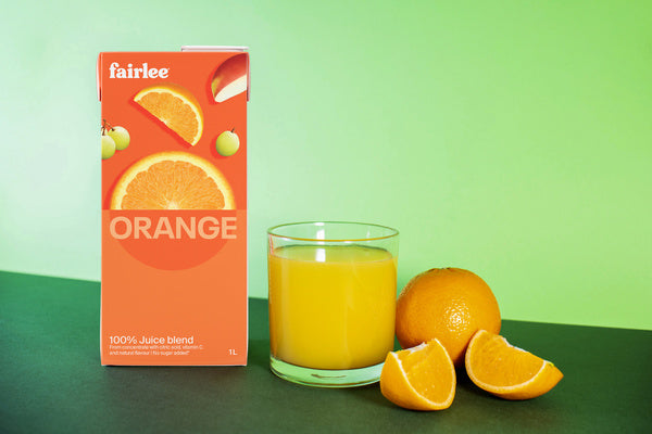 Juice Orange Blend - Fairlee Juices - 12 x 1 L - Restaurant and Foodservice Ingredients - Canadian Distribution - Ships Free Within Canada on Orders Above CAD $199