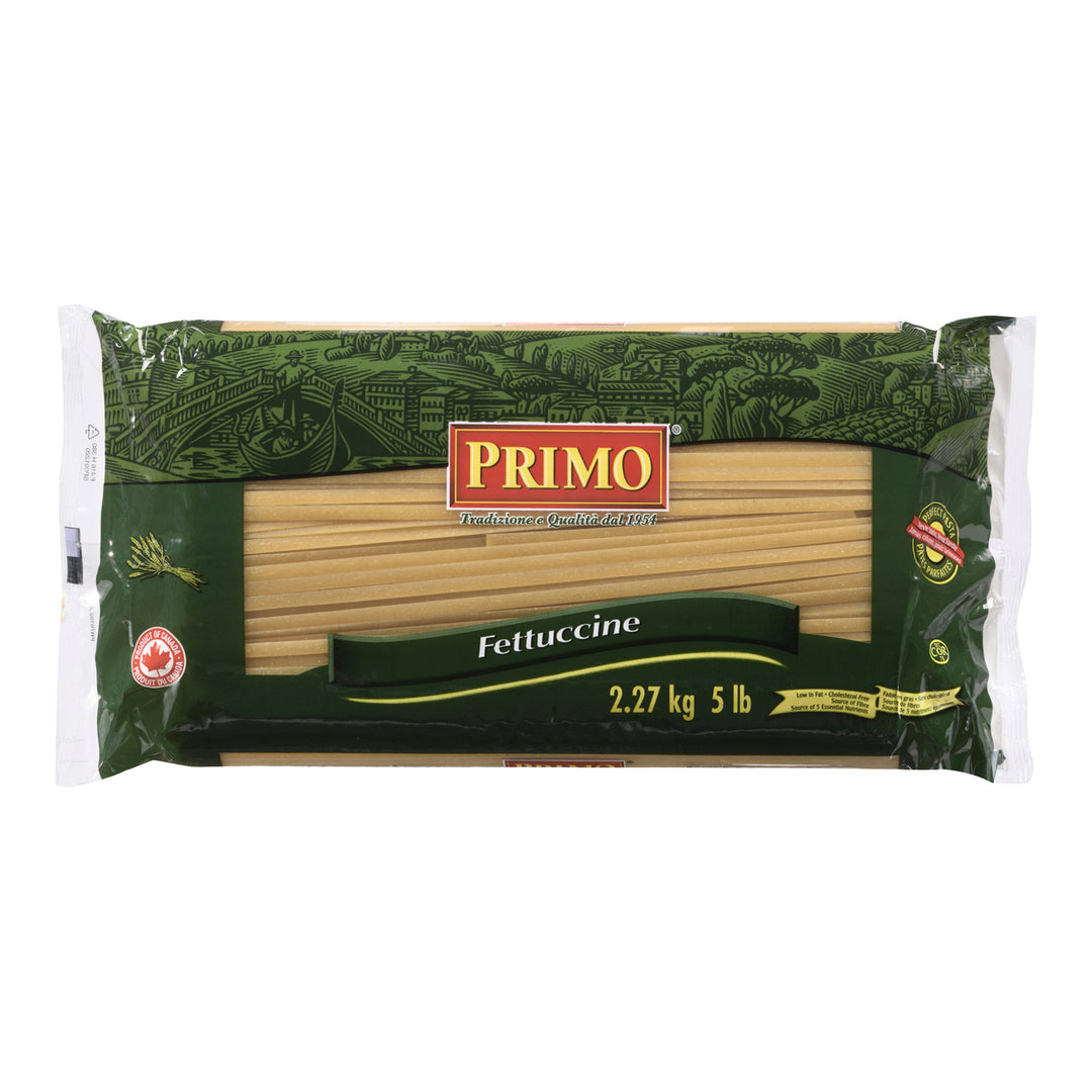 Pasta Fettuccine 10 in. - 4 x 5 lbs - Primo - Restaurant and Foodservice Ingredients - Canadian Distribution