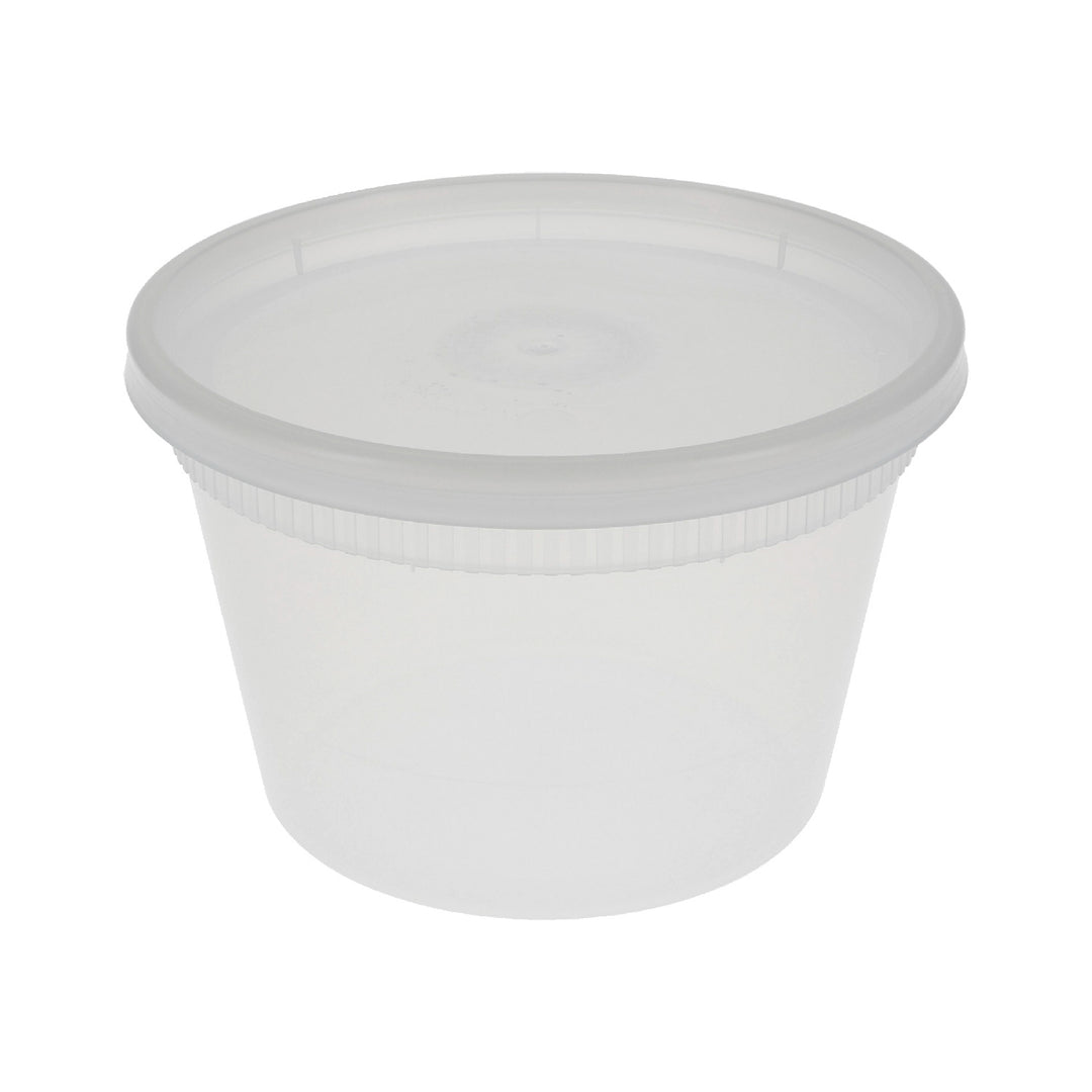 Container Plastic Deli Translucent With Lid - 240 x 16 oz - Delitainer - Packaging and Accessories - Restaurant Supplies and Equipment - Canadian Distribution