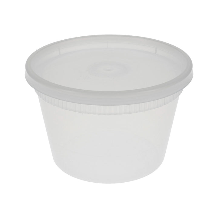 Container Plastic Deli Translucent With Lid - 240 x 16 oz - Delitainer - Packaging and Accessories - Restaurant Supplies and Equipment - Canadian Distribution