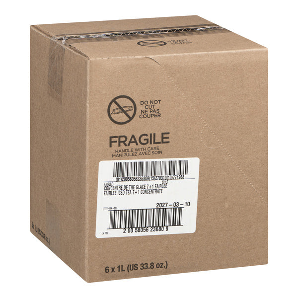 Drink Concentrate Iced Tea 7+1 - Fairlee Juices - 6 x 1 L - Restaurant and Foodservice Ingredients - Canadian Distribution - Ships Free Within Canada on Orders Above CAD $199