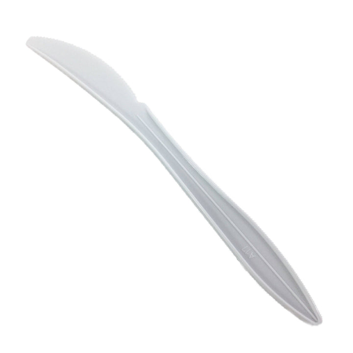 Knife Plastic Polypropylene White Medium Weight - 1000 count - Prairie Packagi - Packaging and Accessories - Restaurant Supplies and Equipment - Canadian Distribution