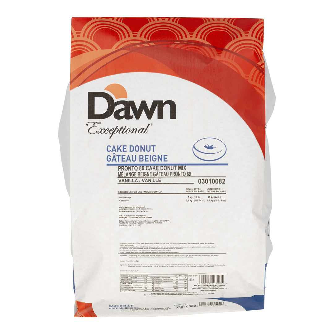 Dawn Foods Cake Donut and Mini Donut Mix - Dawn Exceptional® Pronto 89 Vanilla Cake Donut Mix (03010082)