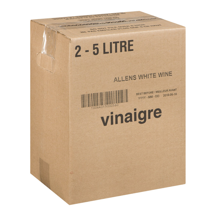 Vinegar White Wine - 2 x 5 L - Allens - Restaurant and Foodservice Ingredients - Canadian Distribution