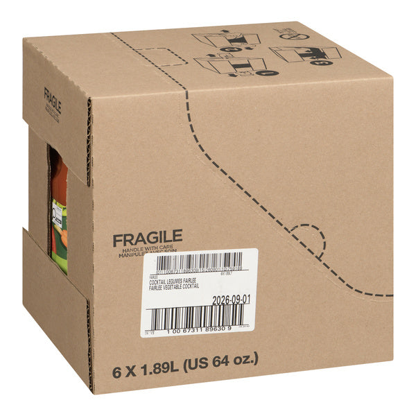 Juice Tomato Vegetable Cocktail - Fairlee Juices - 6 x 1.89 L - Restaurant and Foodservice Ingredients - Canadian Distribution - Ships Free Within Canada on Orders Above CAD $199