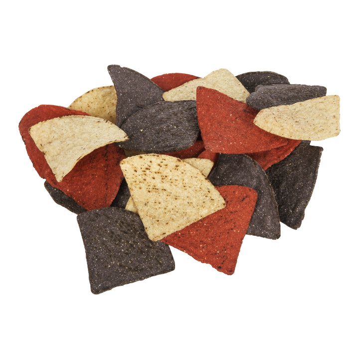 Chip Tortilla Tri-Colour Triangle - 6 x 2 lbs - Mission Foods - Restaurant and Foodservice Ingredients - Canadian Distribution