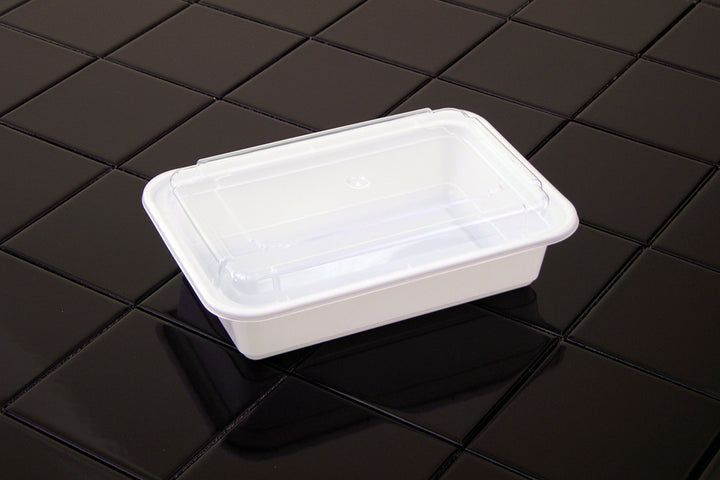 Container Plastic Rectangle White with Lid - 150 x 38 oz - Versatainer - Packaging and Accessories - Restaurant Supplies and Equipment - Canadian Distribution