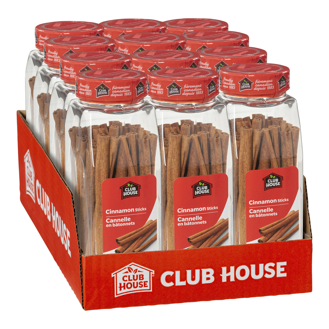 Case of Spice Cinnamon Sticks 6 in. - 12 x 290 g (Case = 1 x 290 g) - Clubhouse - Restaurant and Foodservice Ingredients - Canadian Distribution