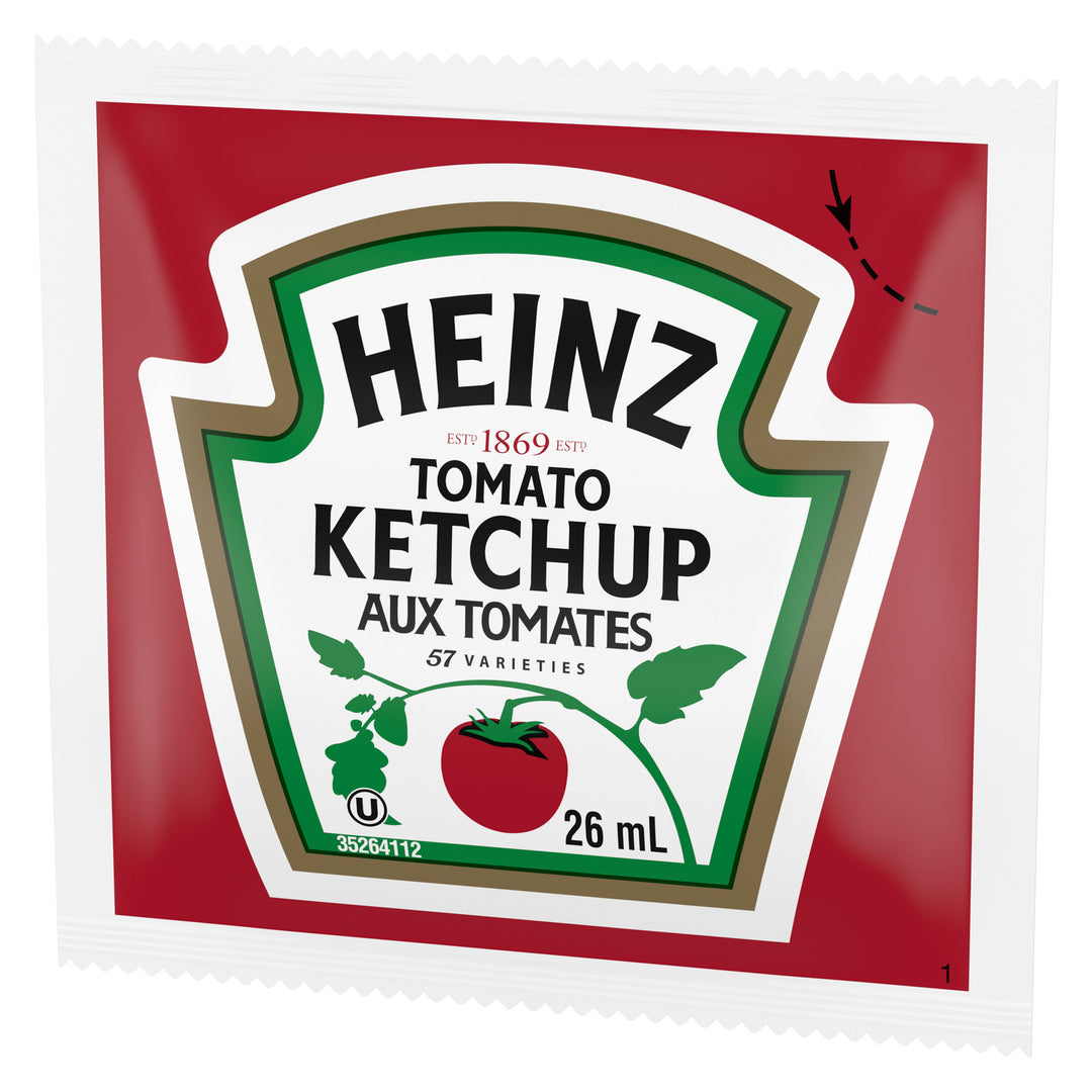 Pack Méga de sachets de ketchup - 396 x 26 mL - Heinz - Ingrédients pour restaurants et services de restauration - Distribution canadienne