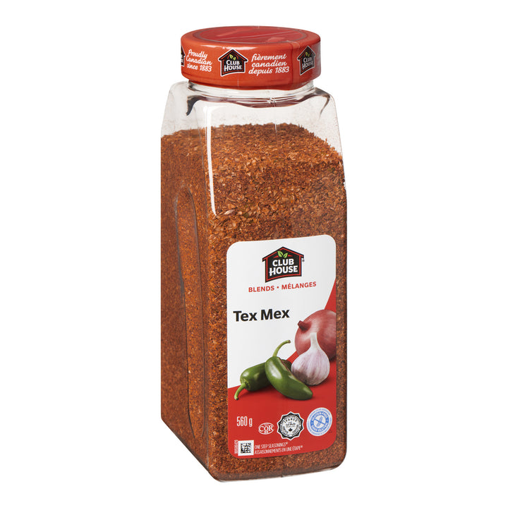 Seasoning Spice Tex Mex - 12 x 560 g (Case = 1 x 560 g) - Clubhouse - Restaurant and Foodservice Ingredients - Canadian Distribution