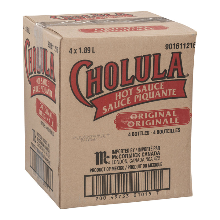 Sauce Hot Original - 4 x 1.89 L - Cholula - Restaurant and Foodservice Ingredients - Canadian Distribution