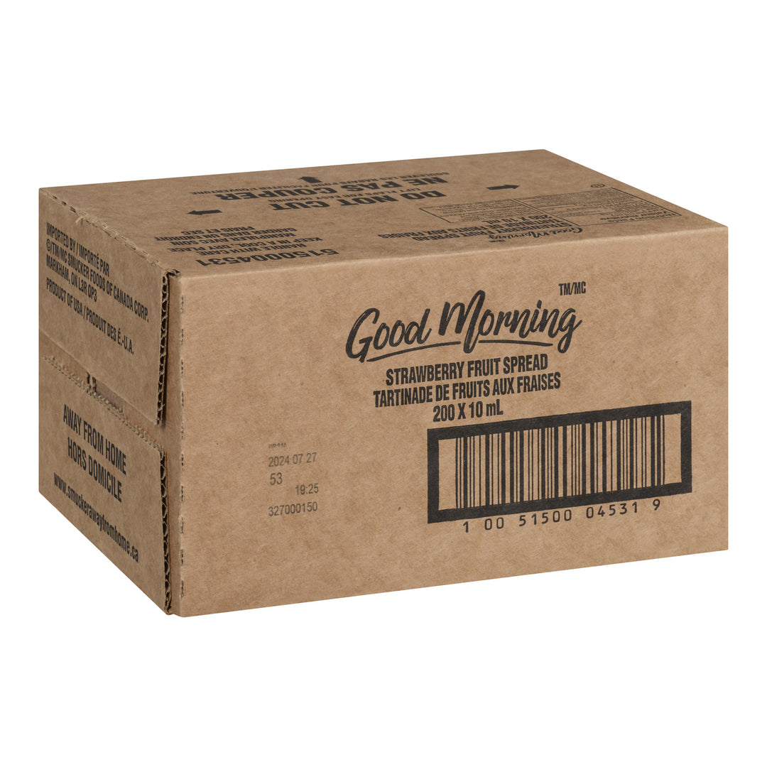Confiture de fraises portionnée - 200 x 10 mL - Good Morning - Ingrédients pour restaurants et services de restauration - Distribution canadienne