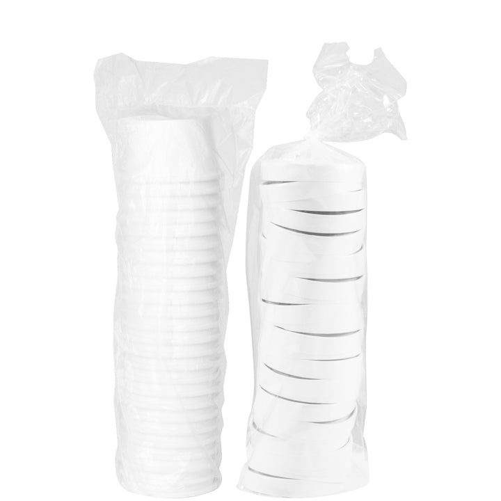 Container Paper Round Combo With Lid 8 oz. - 1 x 500 count - Solo Cup - Packaging and Accessories - Restaurant Supplies and Equipment - Canadian Distribution