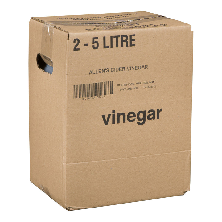 Vinegar Apple Cider - 2 x 5 L - Allens - Restaurant and Foodservice Ingredients - Canadian Distribution