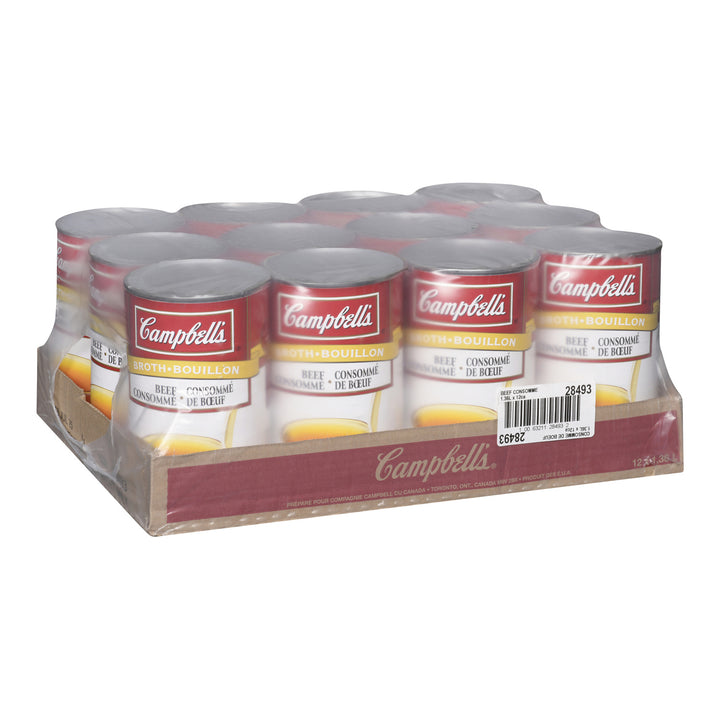 Soup Beef Consomme - 12 x 1.36 L - Campbell's Soup - Restaurant and Foodservice Ingredients - Canadian Distribution