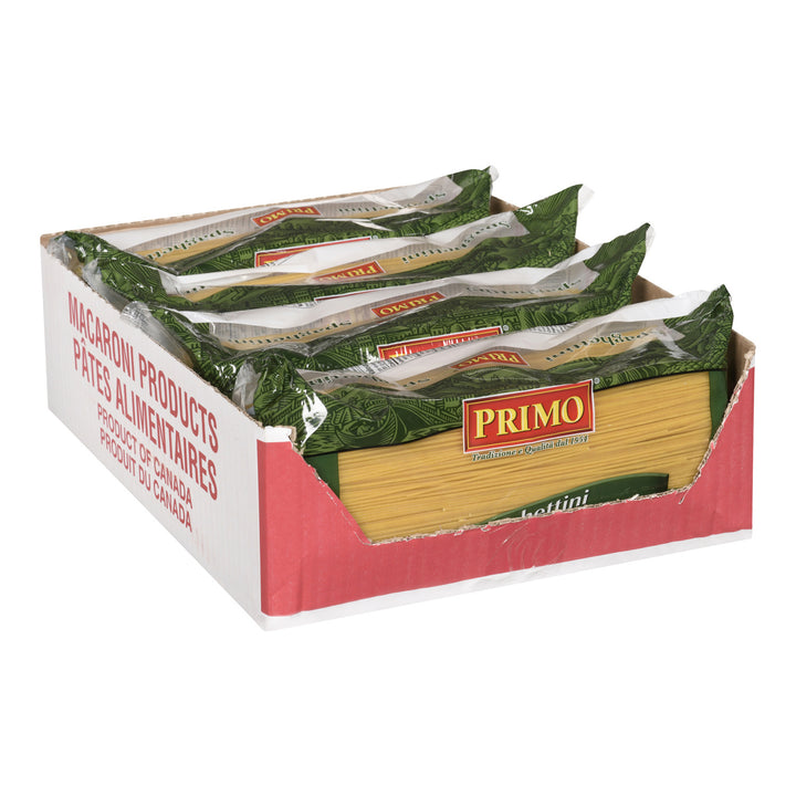 Pasta Spaghettini 10 in. Cut - 4 x 5 lbs - Primo - Restaurant and Foodservice Ingredients - Canadian Distribution