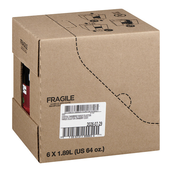 Juice Cranberry Cocktail Natural - Fairlee Juices - 6 x 1.89 L - Restaurant and Foodservice Ingredients - Canadian Distribution - Ships Free Within Canada on Orders Above CAD $199