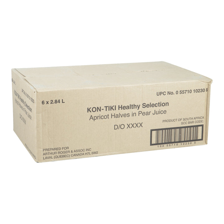 Apricot Halves In Natural Juice - 6 x 2.84 L - Kontiki - Restaurant and Foodservice Ingredients - Canadian Distribution