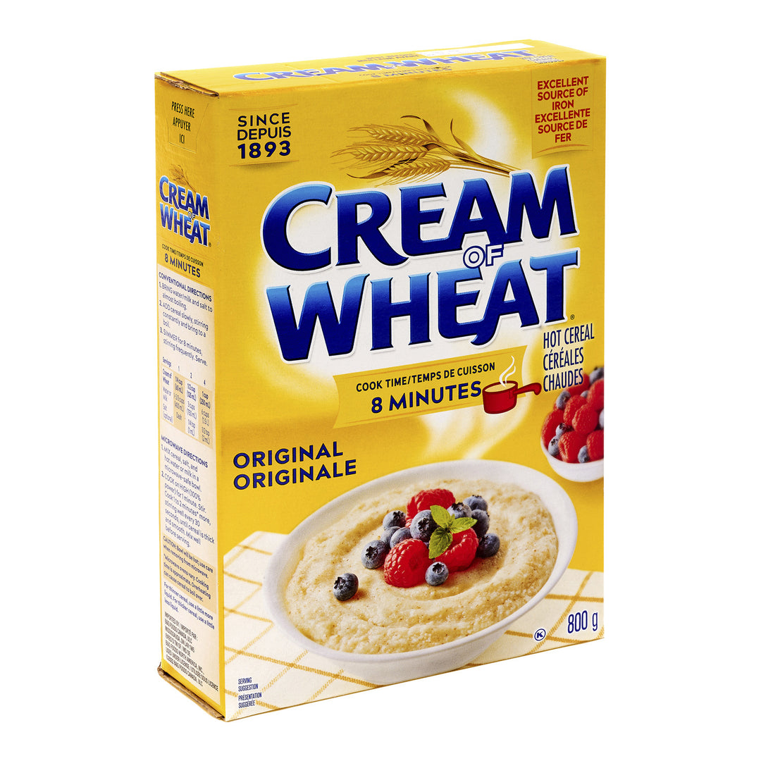 Cereal Cream Of Wheat - 12 x 800 g - Nabisco - Restaurant and Foodservice Ingredients - Canadian Distribution