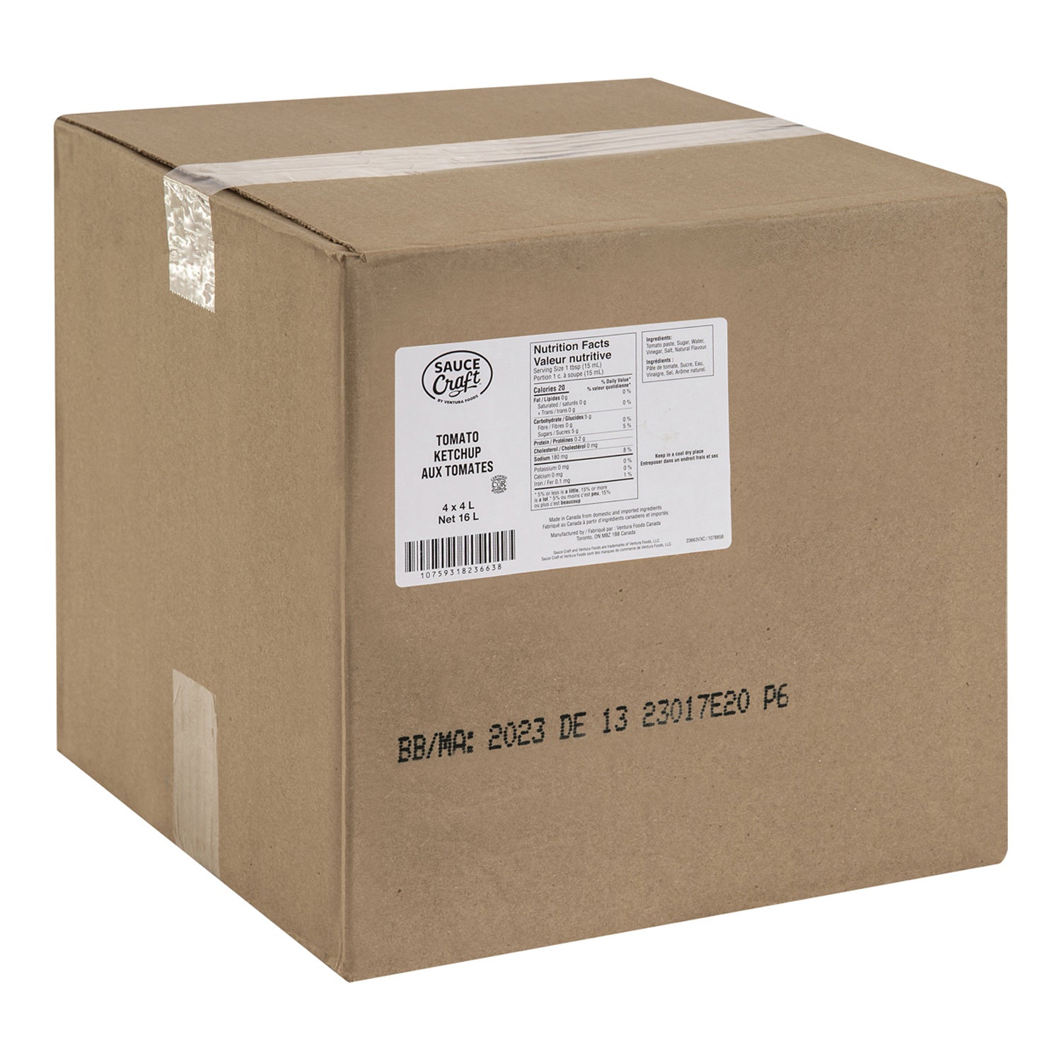 Sauce Ketchup - 4 x 4 L - Sauccft - Restaurant and Foodservice