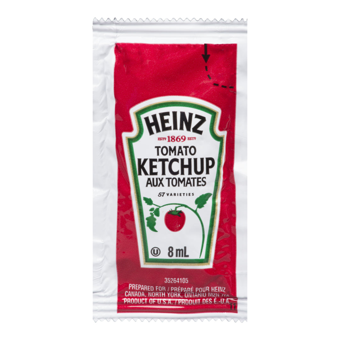 Ketchup Packet - 500 x 8 mL - Heinz - Restaurant and Foodservice Ingredients - Canadian Distribution