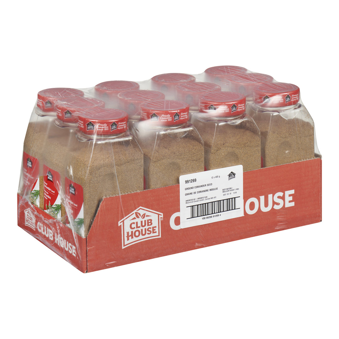 Case of Spice Coriander Ground - 12 x 400 g (Case = 1 x 400 g) - Clubhouse - Restaurant and Foodservice Ingredients - Canadian Distribution