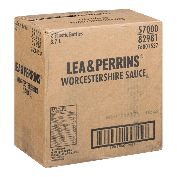 Case of Sauce Worcestershire - 2 x 3.7 L (Case = 1 x 3.7 L) - Lea & Perrins - Restaurant and Foodservice Ingredients - Canadian Distribution