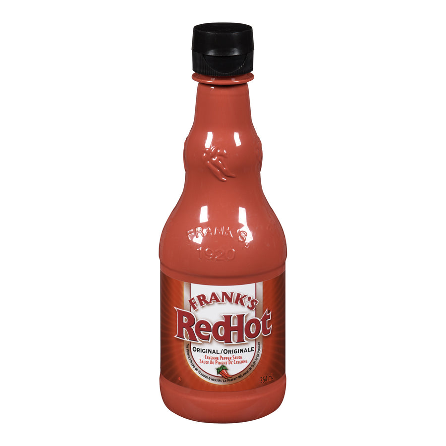 Sauce Red Hot Original Franks - 12 x 354 mL - Franks - Restaurant and Foodservice Ingredients - Canadian Distribution