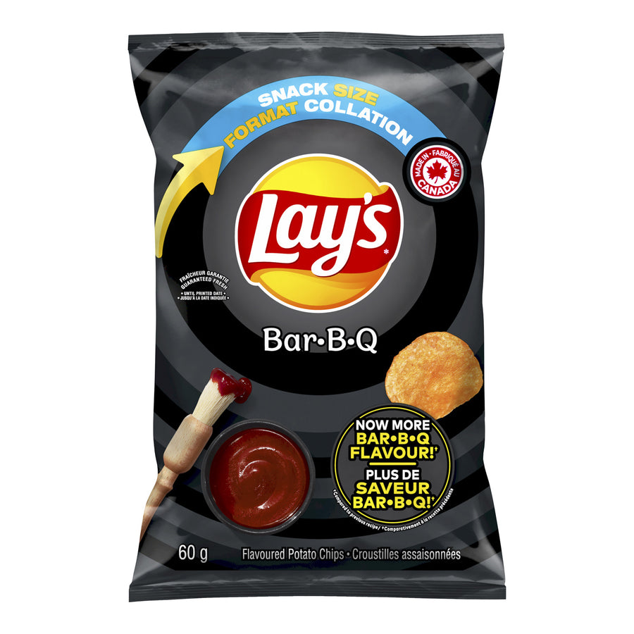 Potato Chip BBQ - 32 x 60 g - Lays - Restaurant and Foodservice Ingredients - Canadian Distribution